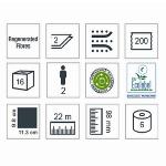 PAPIER TOILETTE - Rouleaux de 200 formats - colis de 96 rlx