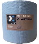 X WIPES 80 - Rouleau de 400 formats